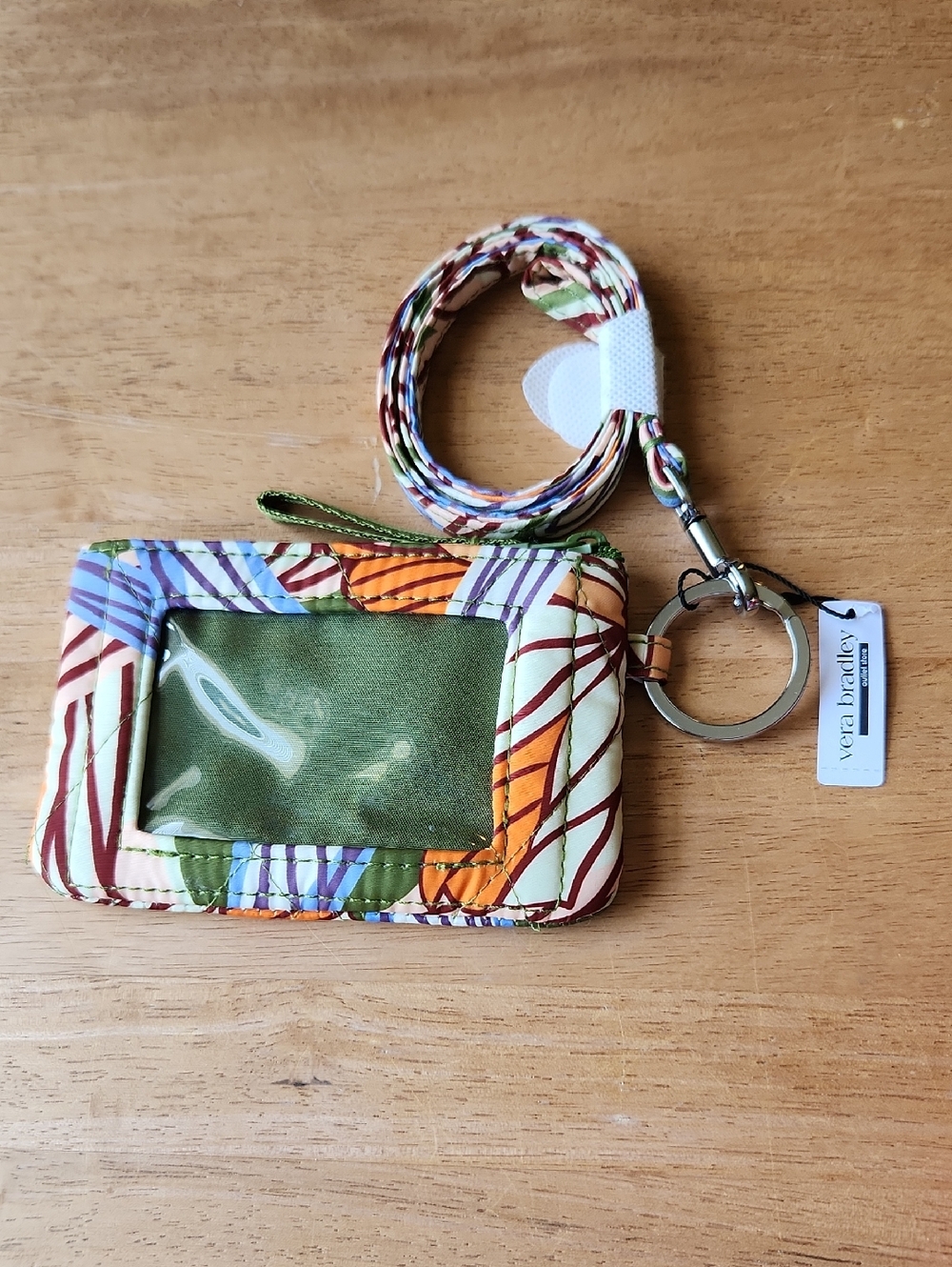 Vera Bradley Zip ID Case & Lanyard Dragonfly By Ultralight NWT